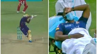 VIDEO: Andre Russell Cops a Nasty Blow, Gets Stretchered Off During PSL Game Between Islamabad United vs Quetta Gladiators